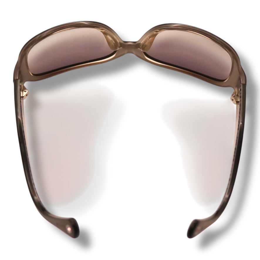 【203】美品！コーチ　サングラス　ブラック系　シグネイチャー　フラワー