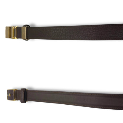 【美品】ダックス　ベルト　ブラウン系　メンズ