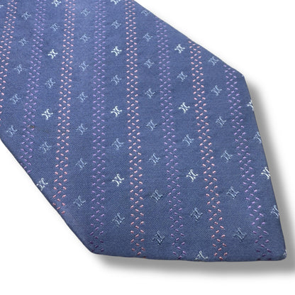 Maintenance [7418] Good condition! Celine tie, blue 