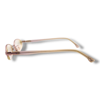 【198】美品！アルマーニ　メガネ　ピンク系