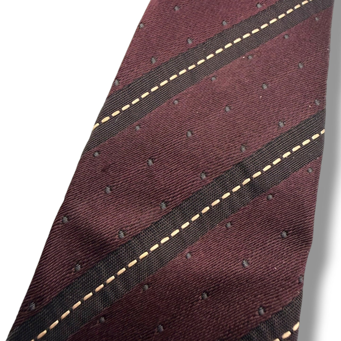 【7613】良品！ドルチェアンドガッバーナ　ネクタイ　ボルドー系