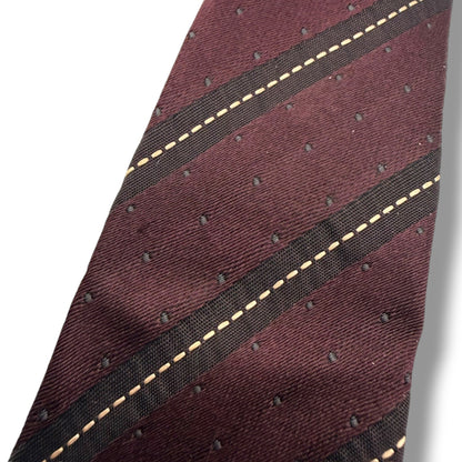 【7613】良品！ドルチェアンドガッバーナ　ネクタイ　ボルドー系