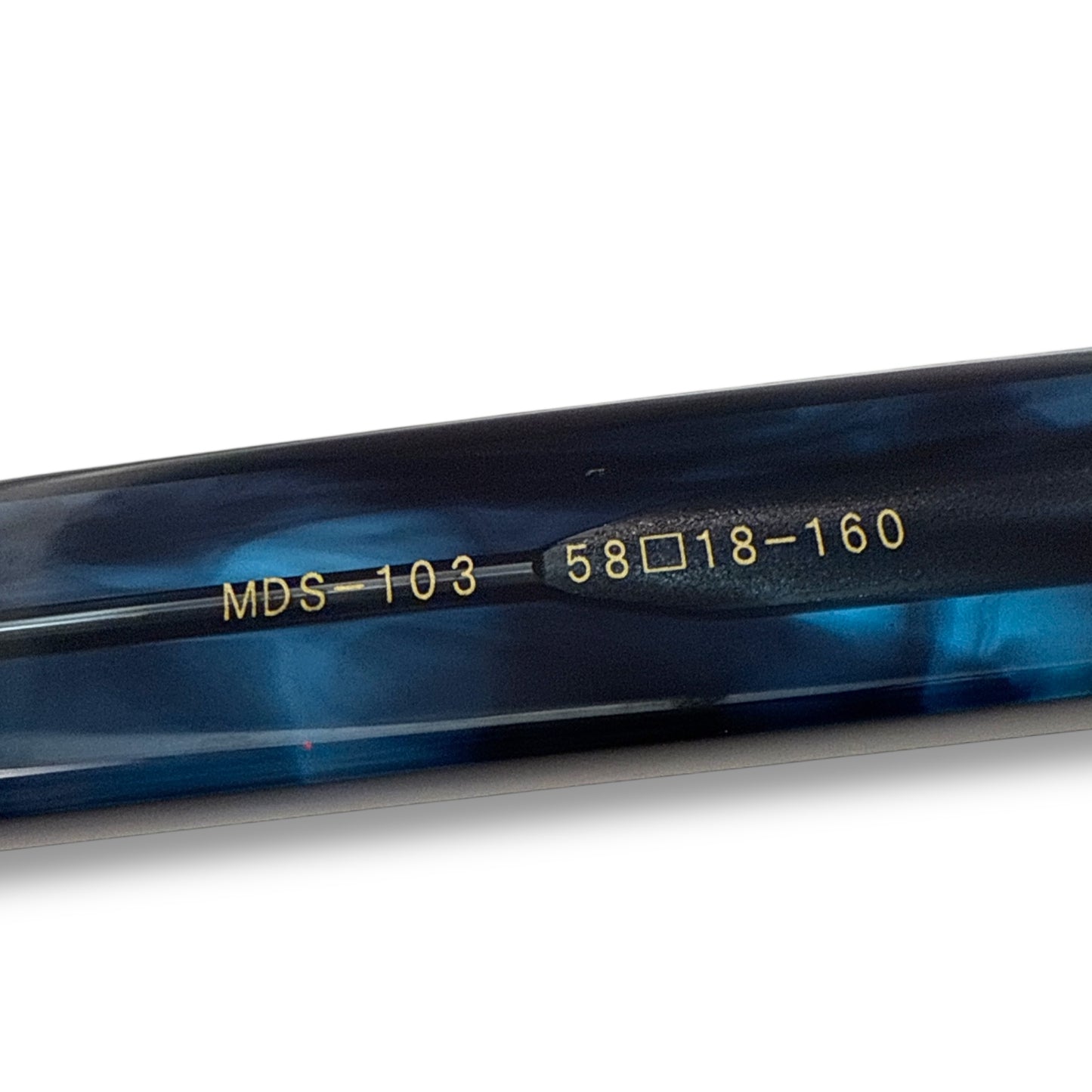 【207】良品！マンハッタンデザインスタジオ　メガネ　ブルー系