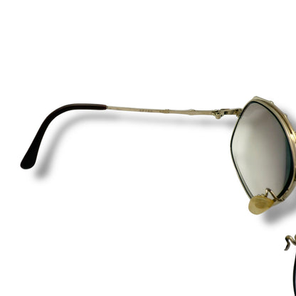 【157】良品！イブサンローラン　メガネ　ゴールド系