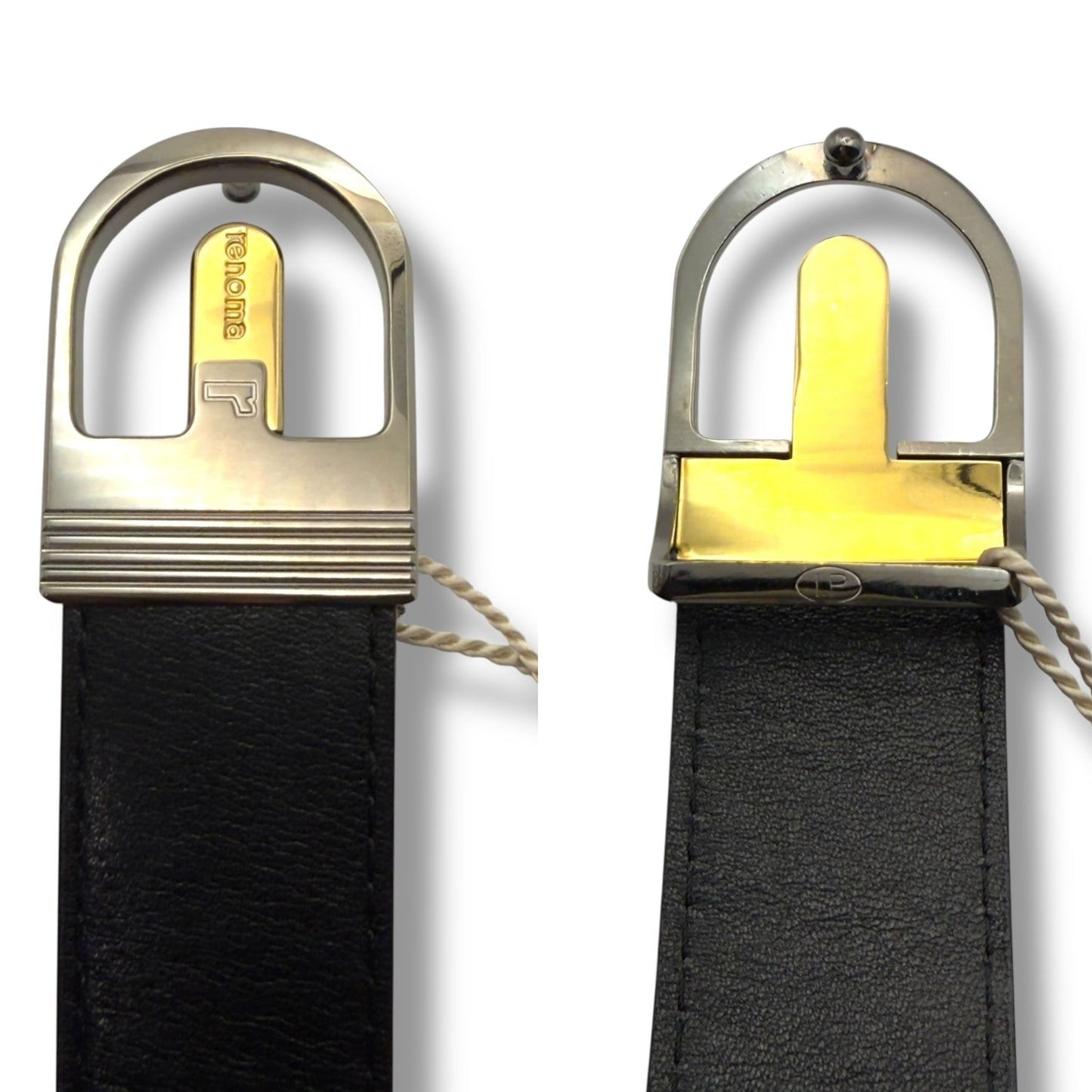 【未使用保管品】レノマ　ベルト　ブラック系