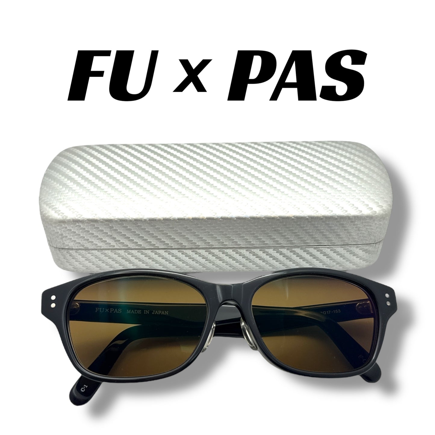 【206】良品！フーパス　サングラス・メガネ　ブラック系