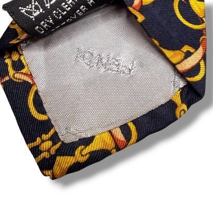【8242】良品！フェンディ　ネクタイ　ネイビー系