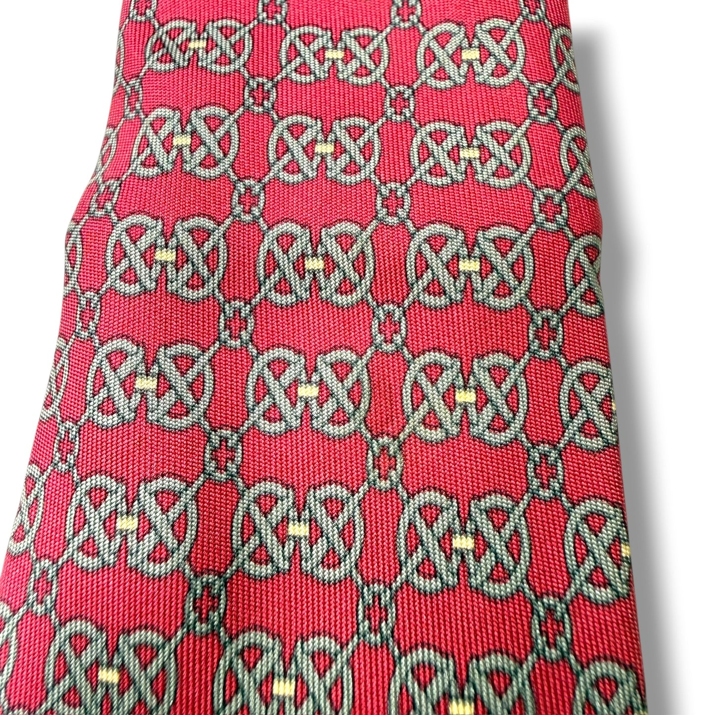 【8647】良品！エルメス　ネクタイ　ワインレッド系