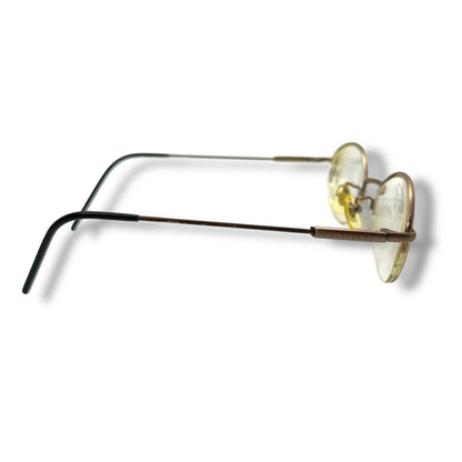 【209】可品！トラサルディ　メガネ　ゴールド系