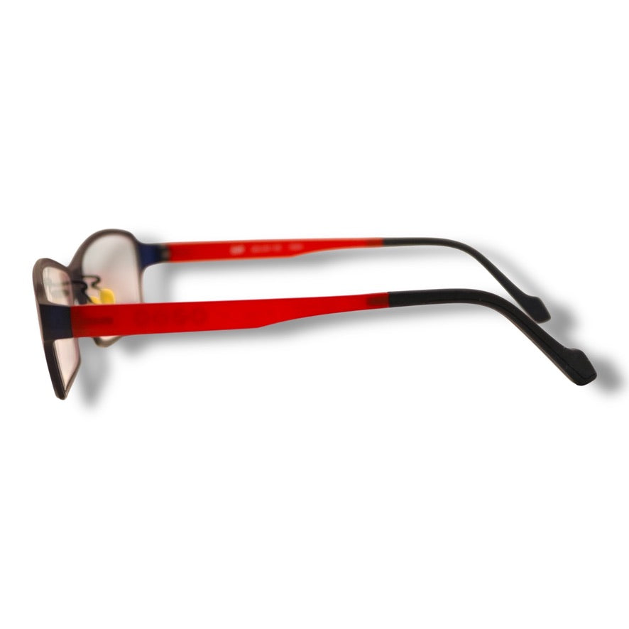 【200】良品！ゾフ　メガネ　パープル×レッド×ネイビー Ultem