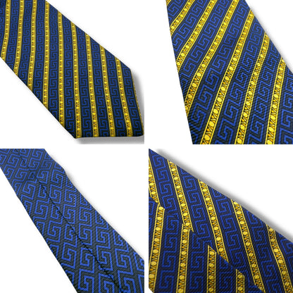 【7439】良品！ジャンニヴェルサーチ　ネクタイ　ブルー系