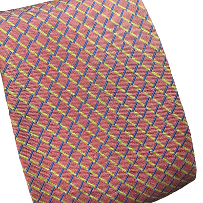 【7608】良品ー可品！ダンヒル　ネクタイ　橙色系