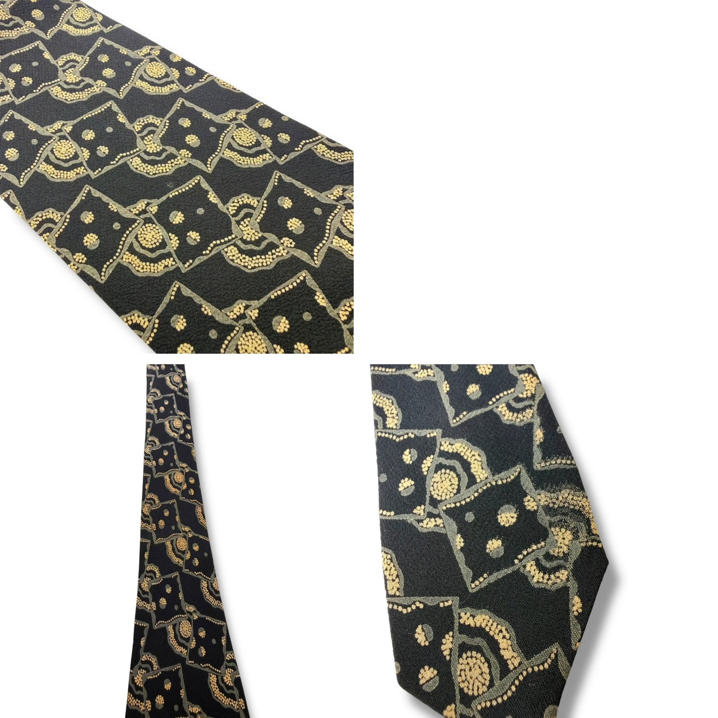 【7931】良品！ジョルジオアルマーニ　ネクタイ　ブラック系
