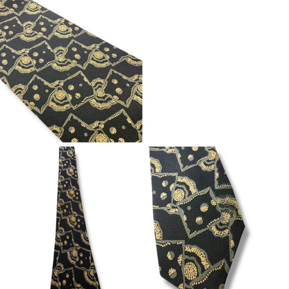 【7931】良品！ジョルジオアルマーニ　ネクタイ　ブラック系