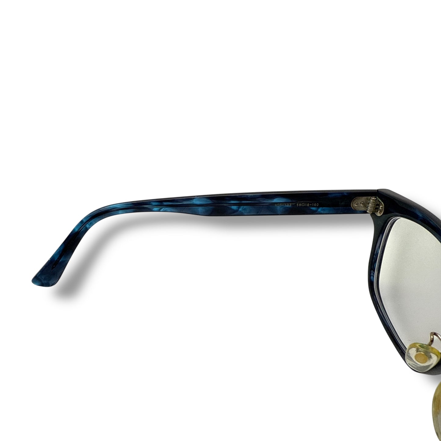 【207】良品！マンハッタンデザインスタジオ　メガネ　ブルー系