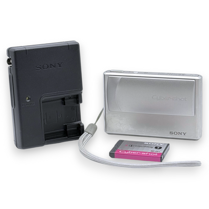 【158】SONY Cybershot DSC-T1　デジタルカメラ　シルバー系
