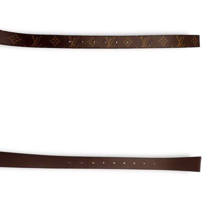【良品】ルイヴィトン　ベルト　ブラウン系　モノグラム