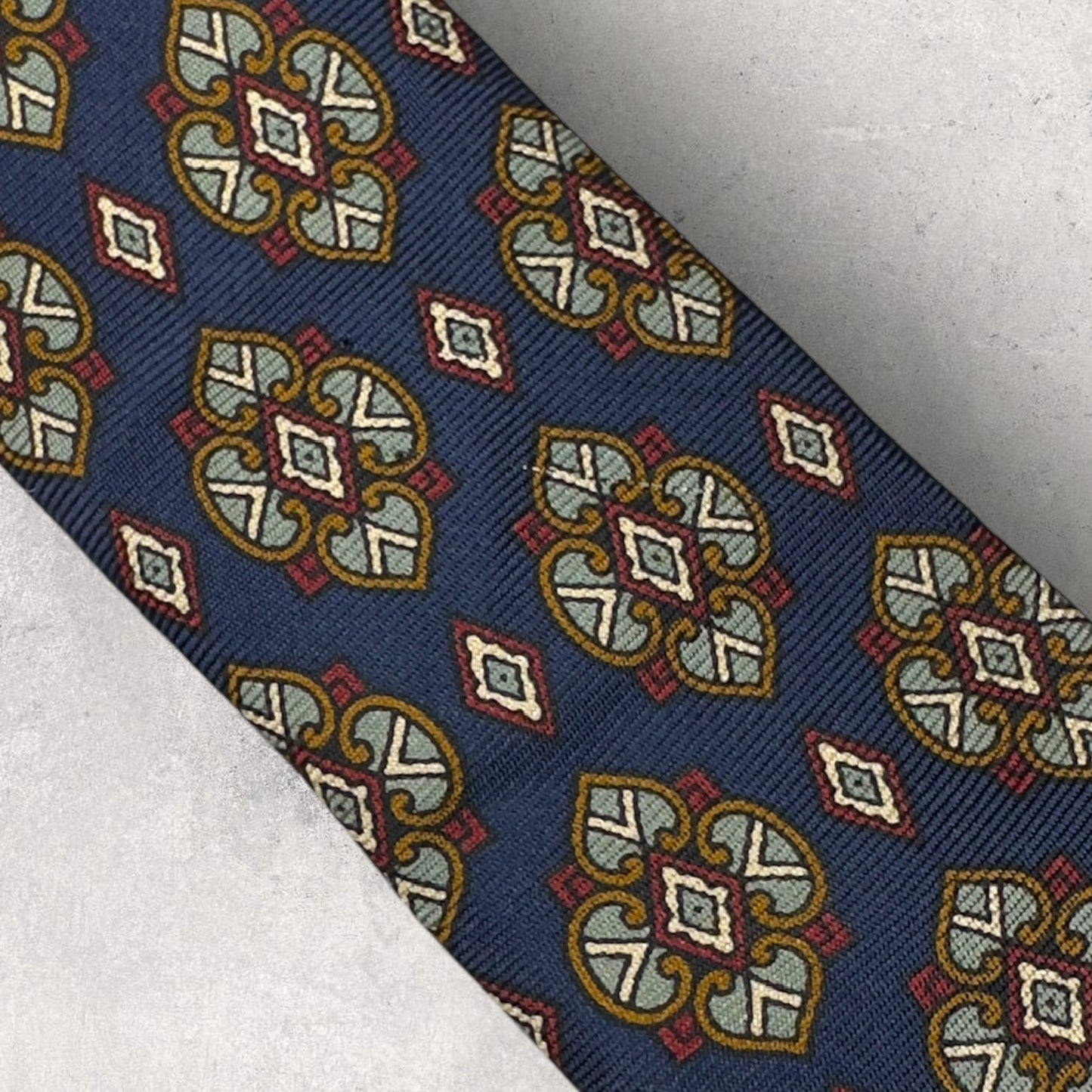 【6837】良品！シャルルジョルダン　ネクタイ　ネイビー系