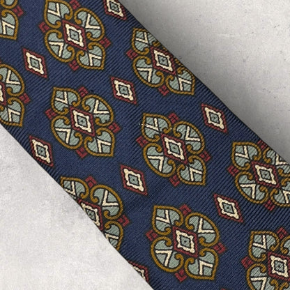 【6837】良品！シャルルジョルダン　ネクタイ　ネイビー系