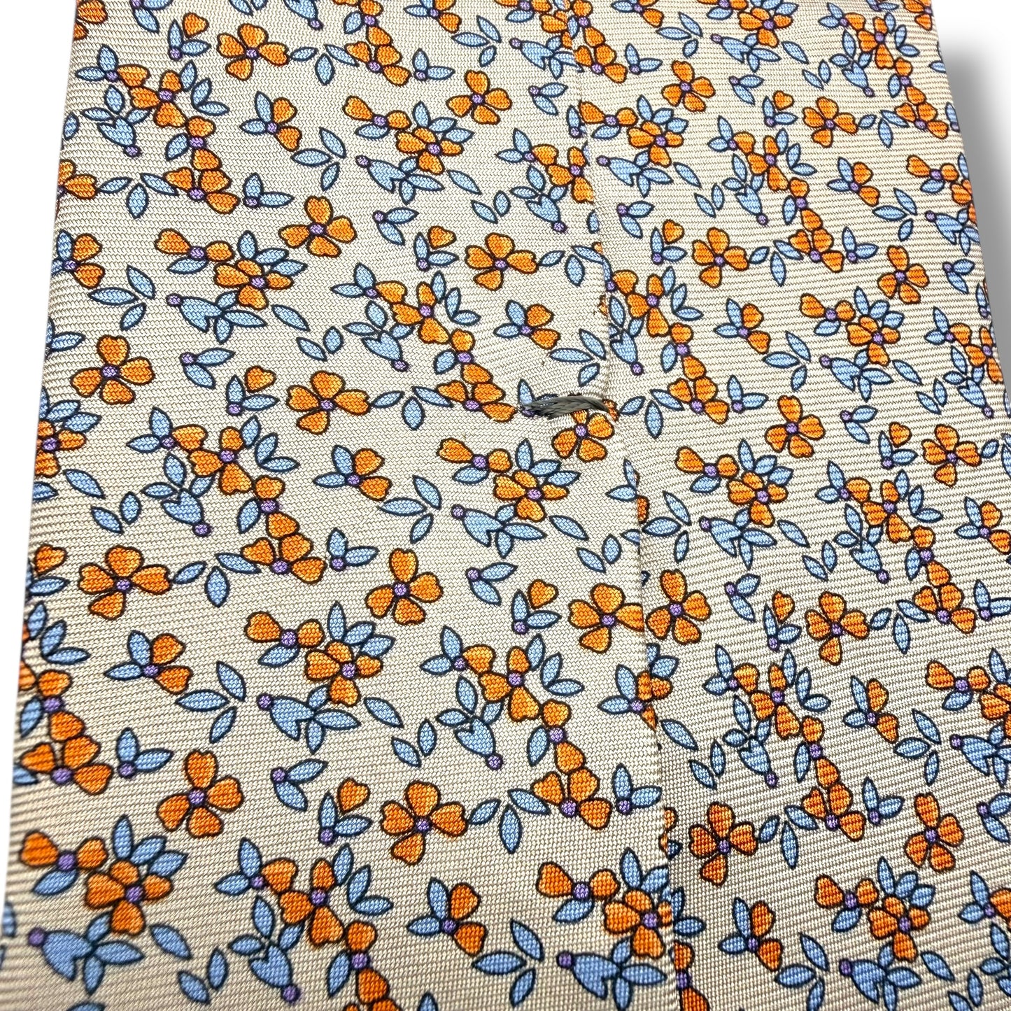 【7818】美品ー良品！ダンヒル　ネクタイ　オレンジ系