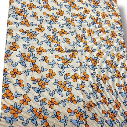 【7818】美品ー良品！ダンヒル　ネクタイ　オレンジ系