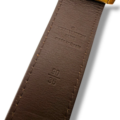 【良品】ルイヴィトン　ベルト　ブラウン系　モノグラム