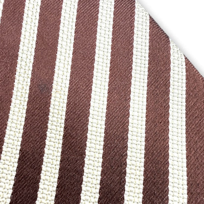 【8406】良品！ポールスミス　ネクタイ　ブラウン系　ストライプ柄