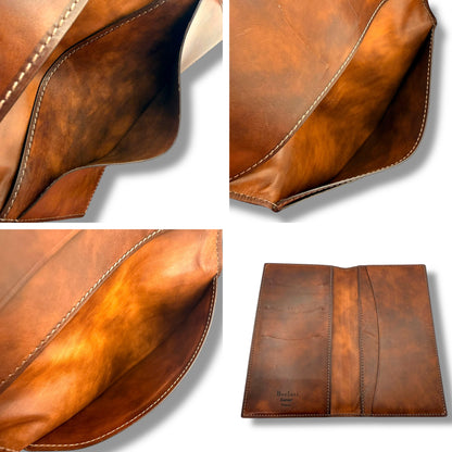 【美品】ベルルッティ　財布　ブラウン系　カリグラフィ