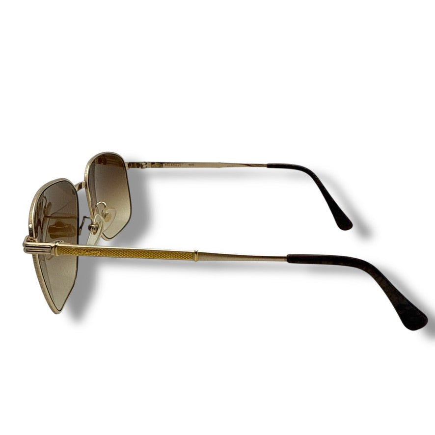 【212】美品ー良品！バーバリー　サングラス　ゴールド系