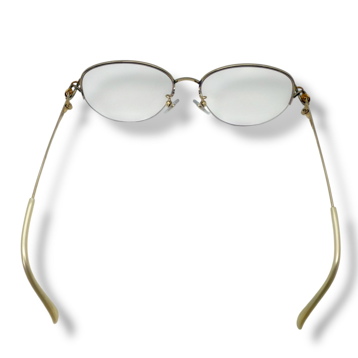 【161】美品！HOYA ホーヤ　保谷　メガネ　ゴールド系