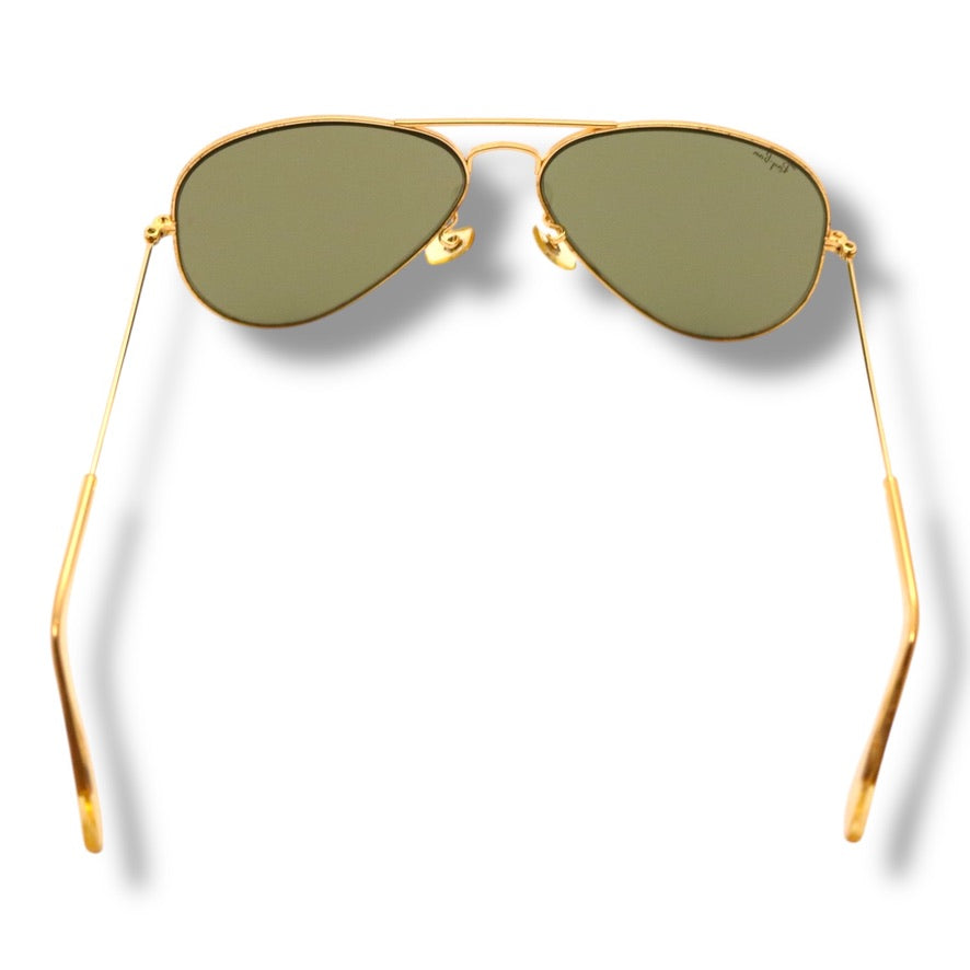 【202】可品！ヴィンテージ　レイバン　サングラス　ゴールド系