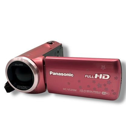 【157】Panasonic  HC-V520M デジタルビデオカメラ ピンク系
