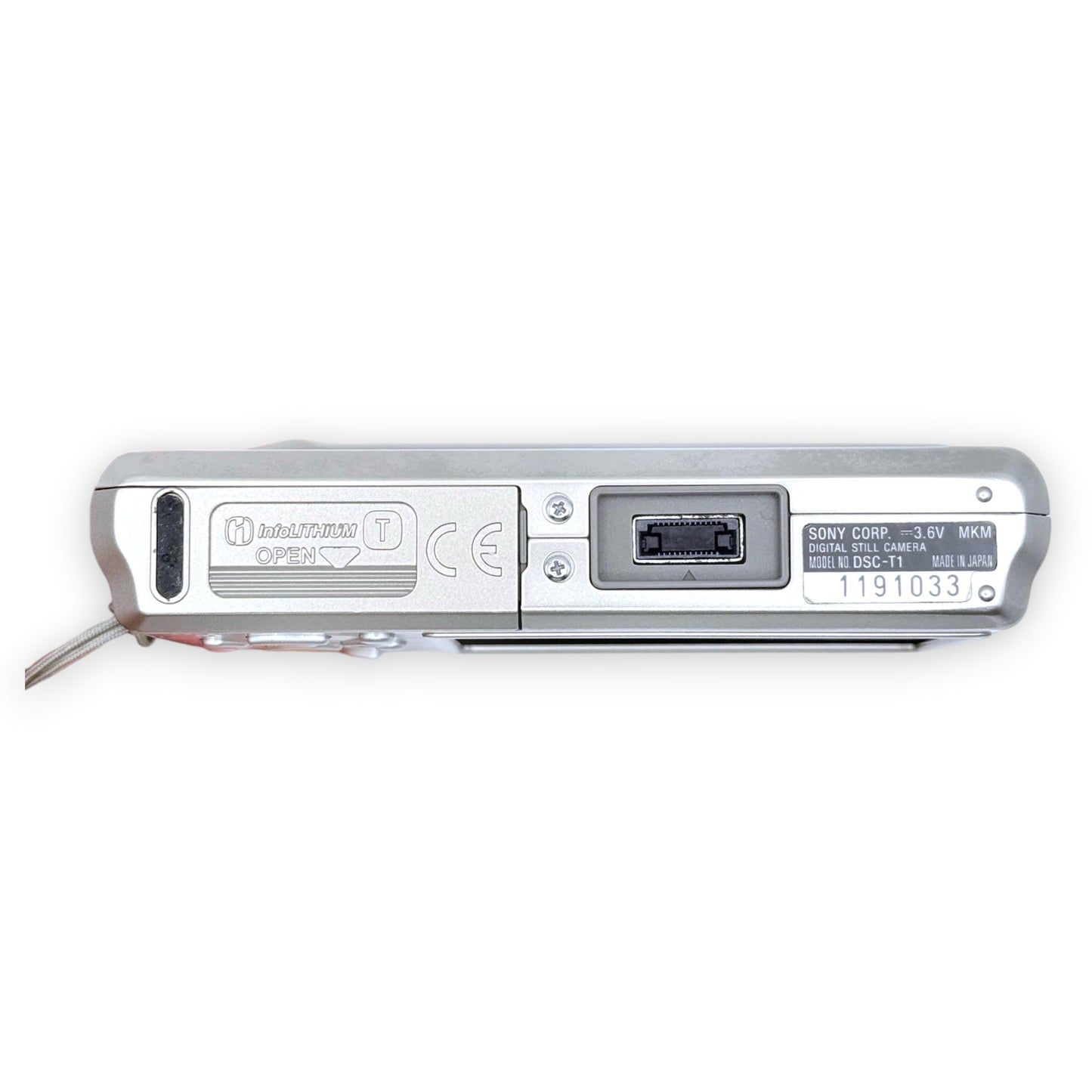 【158】SONY Cybershot DSC-T1　デジタルカメラ　シルバー系