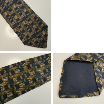 【7152】良品！ダンヒル　ネクタイ　ネイビー系