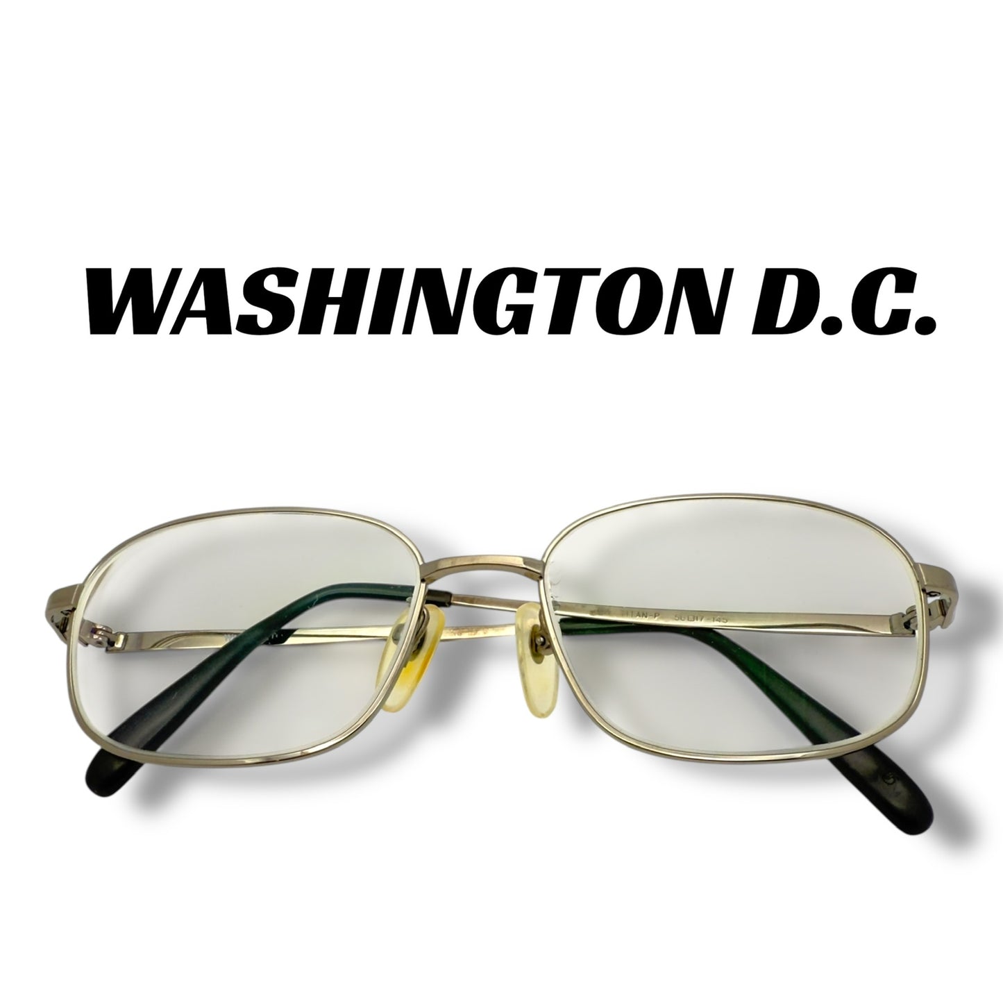 【162】良品ー可品！ワシントンディーシィー　メガネ　シルバー系