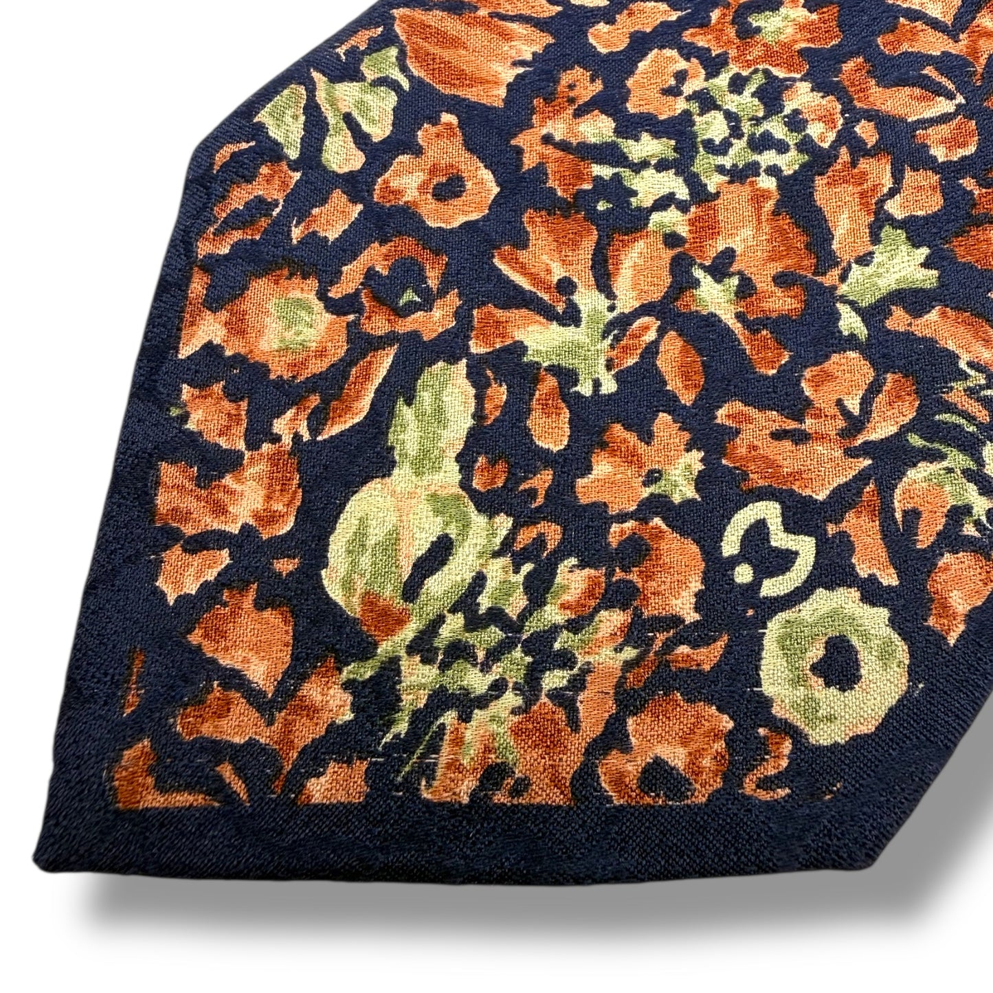 【7682】良品！ミラショーン　ネクタイ　ネイビー系