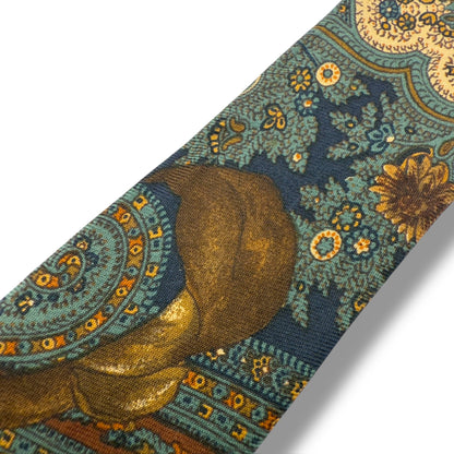 【7541】美品ー良品！クリスチャンディオール　ネクタイ　グリーン系