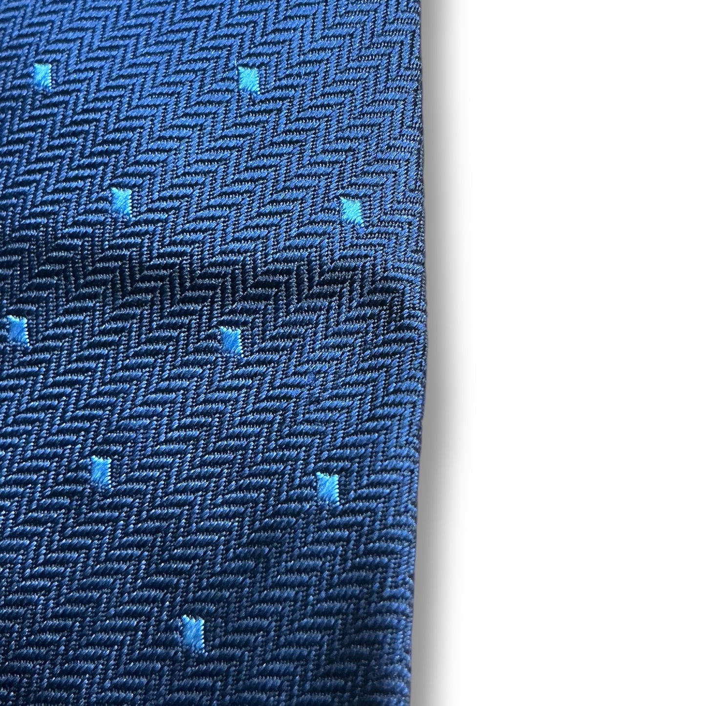 【8446】良品！ランセル　ネクタイ　ダークネイビー系　ドット柄