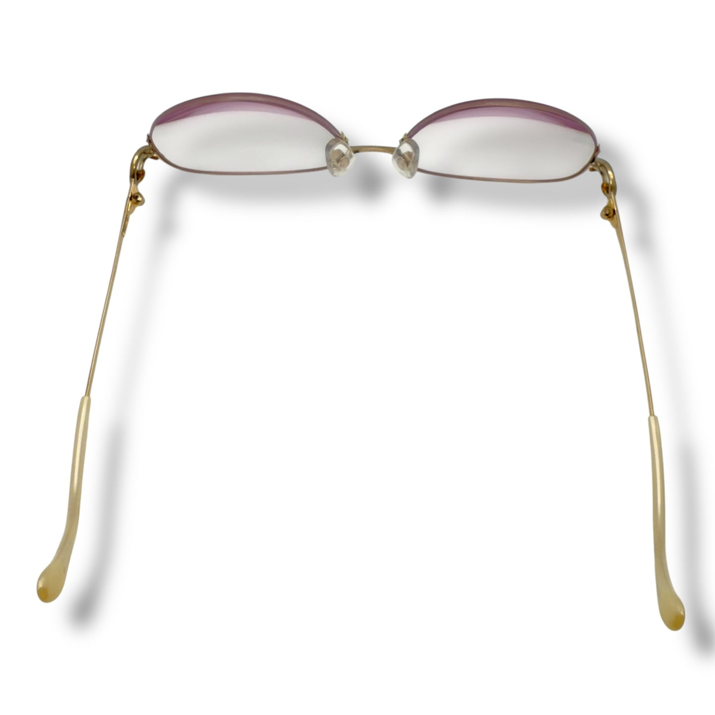 【161】美品！HOYA ホーヤ　保谷　メガネ　ゴールド系