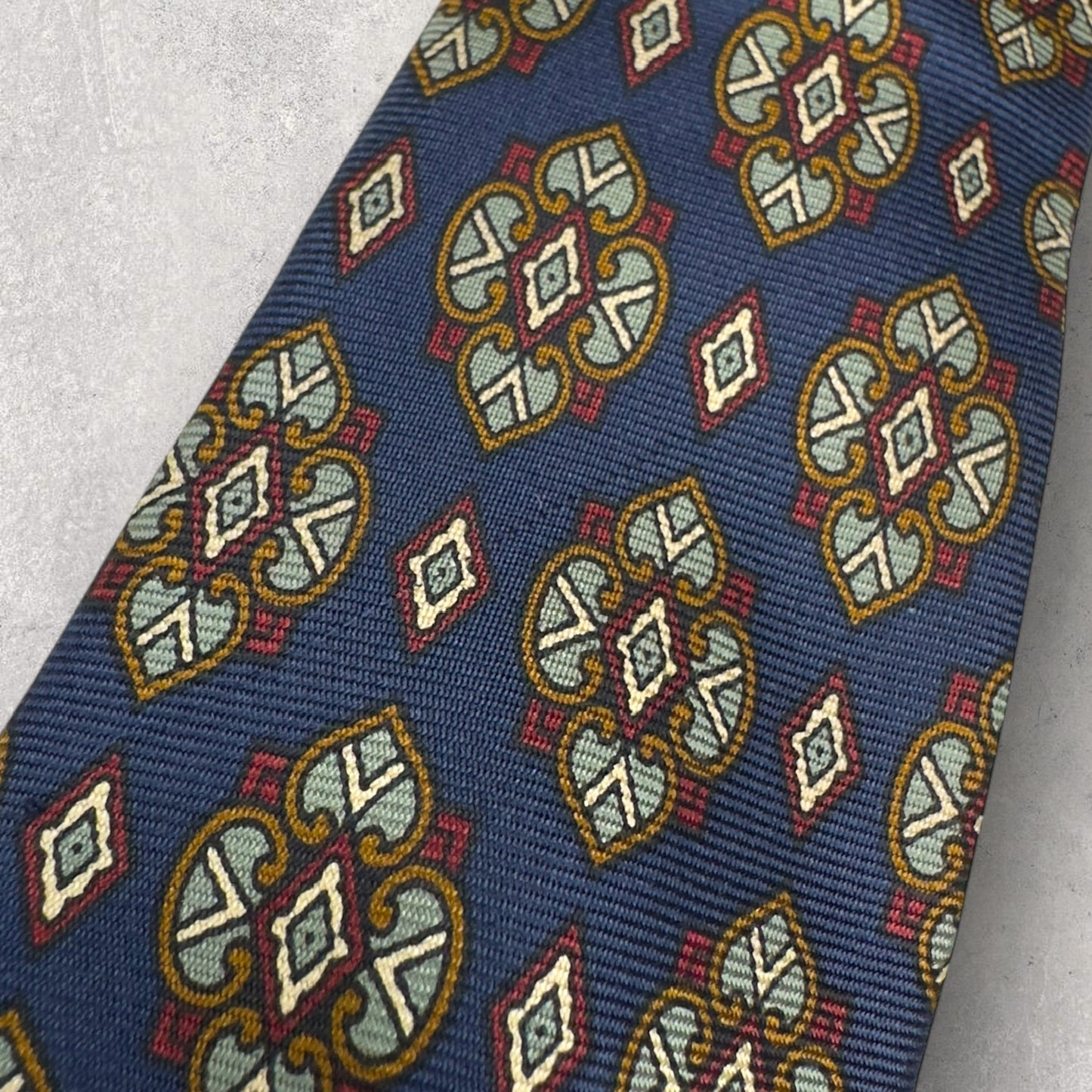 【6837】良品！シャルルジョルダン　ネクタイ　ネイビー系