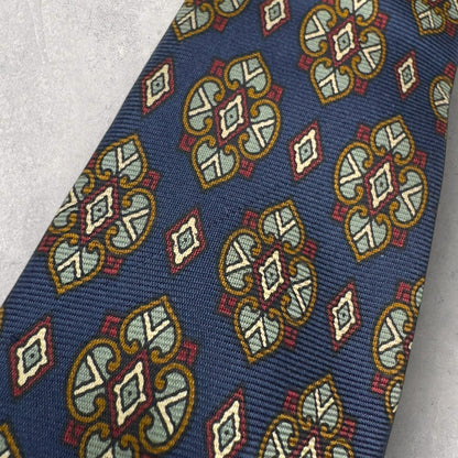 【6837】良品！シャルルジョルダン　ネクタイ　ネイビー系