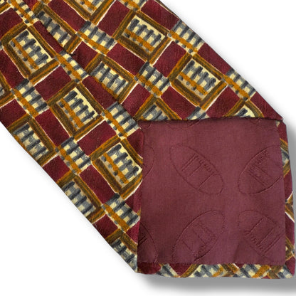 【7114】良品！ダンヒル　ネクタイ　ボルドー系