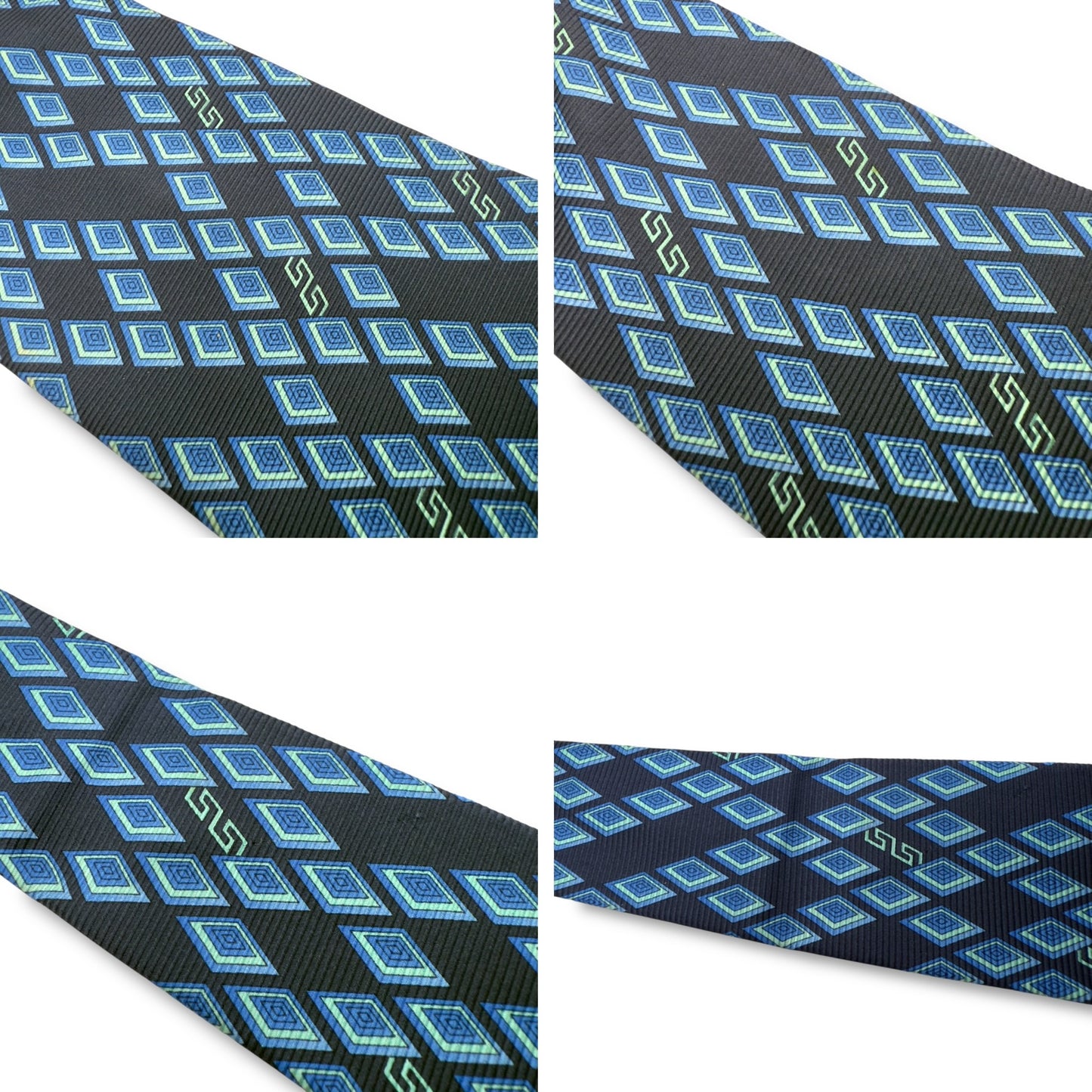 【7544】良品！ジャンニヴェルサーチ　ネクタイ　ブルー系