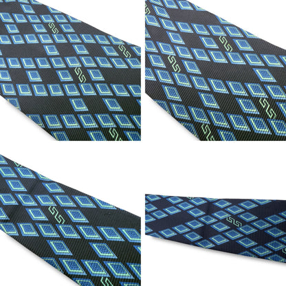 【7544】良品！ジャンニヴェルサーチ　ネクタイ　ブルー系