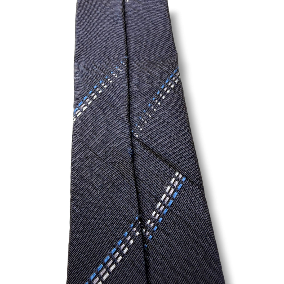 【8828】美品！ダナキャラン　ネクタイ　ダークネイビー系