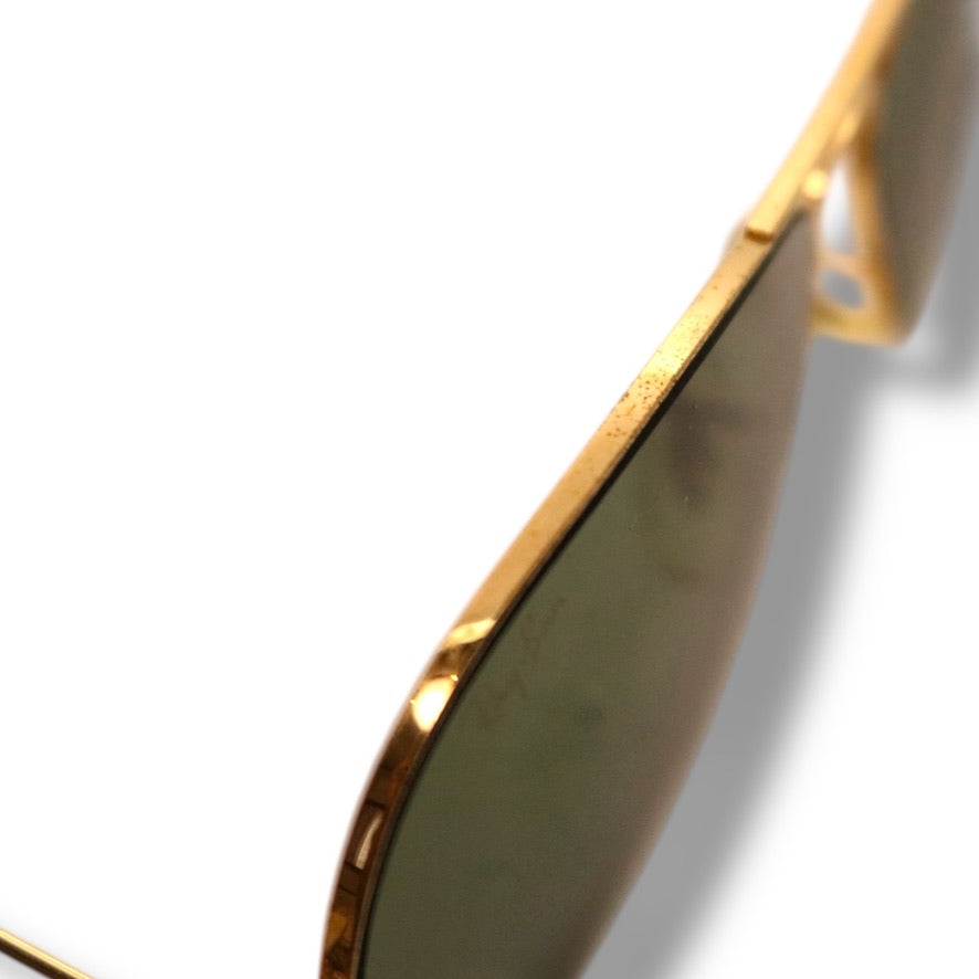 【202】可品！ヴィンテージ　レイバン　サングラス　ゴールド系