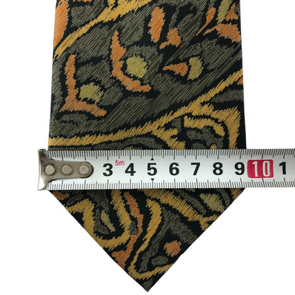[6122] Good quality! Jim Thompson tie, all-over pattern, black base 