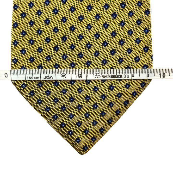 【3397】美品！dunhill ダンヒル　ネクタイ　ゴールド系.