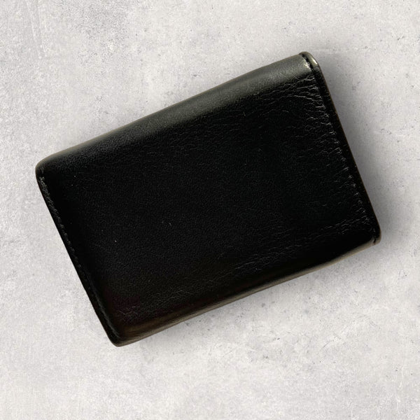 【良品】BALENCIAGA　財布 ブラック　ペーパー　三つ折り　ミニ