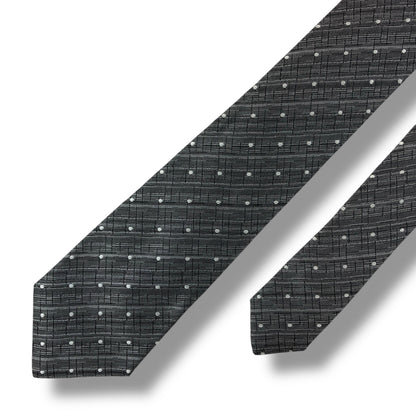 【7733】未使用保管品　エンポリオアルマーニ　ネクタイ シルバー系